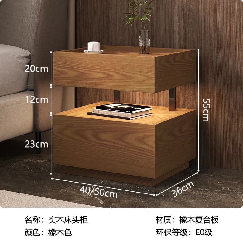 Modern Moroccan Bedside Table with Storage