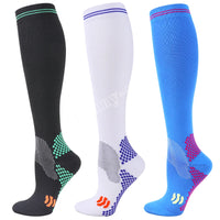 Knee-High Unisex Compression Socks for Varicose Veins 20-30 mmHg for Running and Cycling