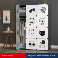 Modern Wooden Wardrobe with Shelves for Jewelry and Makeup