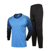 Boys Long Sleeve Polyester Soccer Goalkeeper Uniform Set