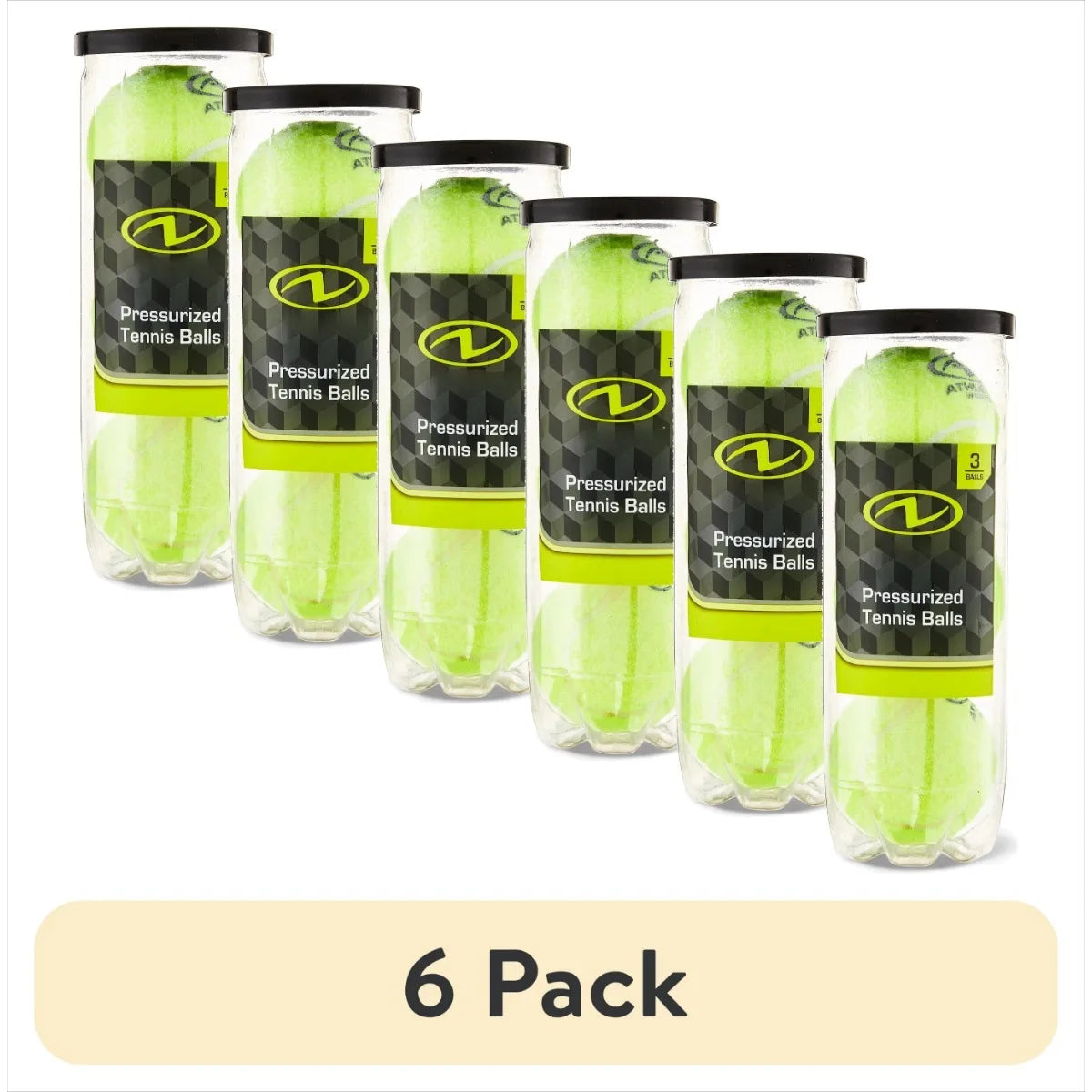 (6 pack)Pressurized Tennis Balls, 3 Count - Buy online at  Vibe In Cart.