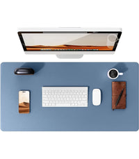 Large Non-Slip PU Leather Office Desk Mat for Mouse and Laptop Pad