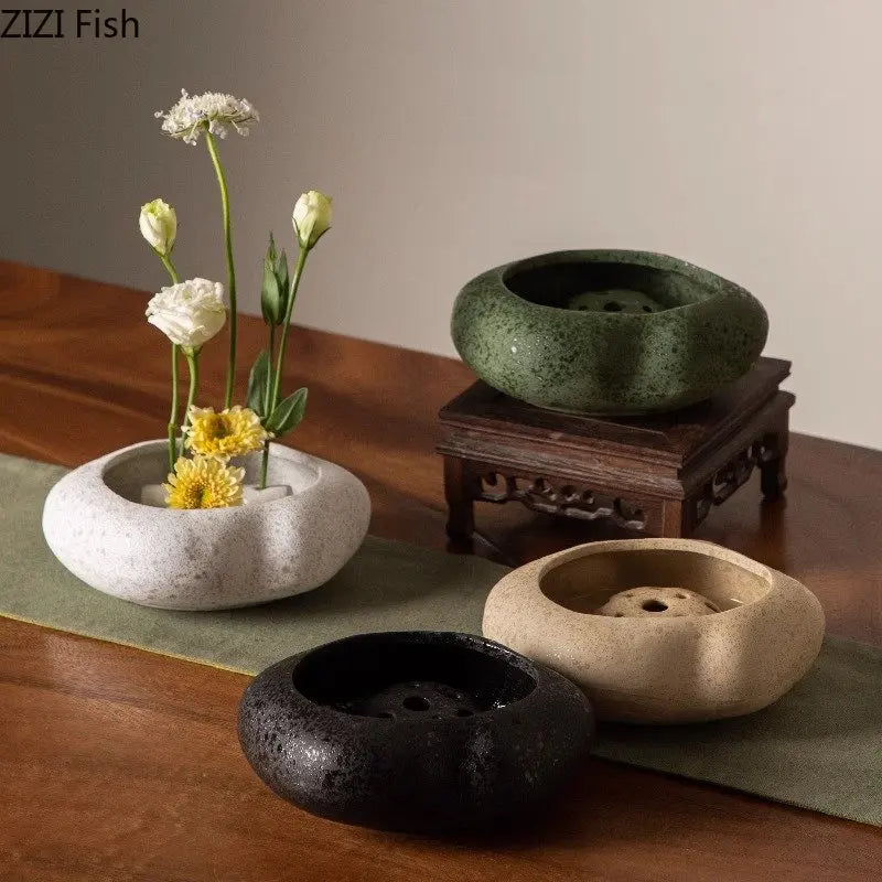 Simplicity Lotus Seedpod Ceramic Vase Artificial Flower Decorative Flowers Pots Desk Decoration Floral Arrangement Modern Decor - Buy online at  Vibe In Cart.