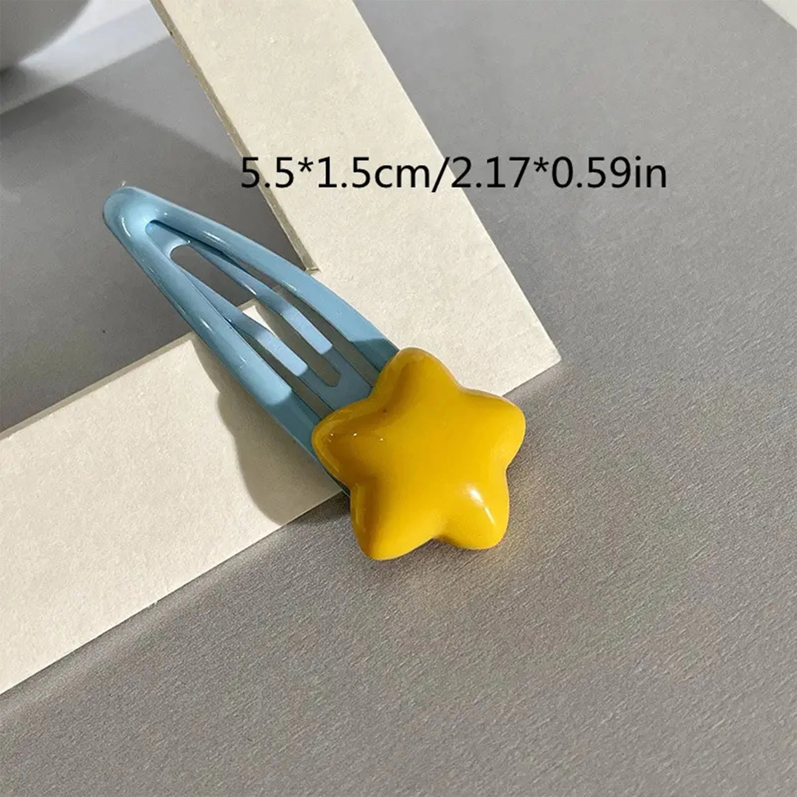 Summer Y2K Hairpin Yellow Star Designs Duck Mouth Clip Bangs Side Clip Blue BB Barrettes Hair Snap Clips Girls Hair Accessories - Buy online at  Vibe In Cart.