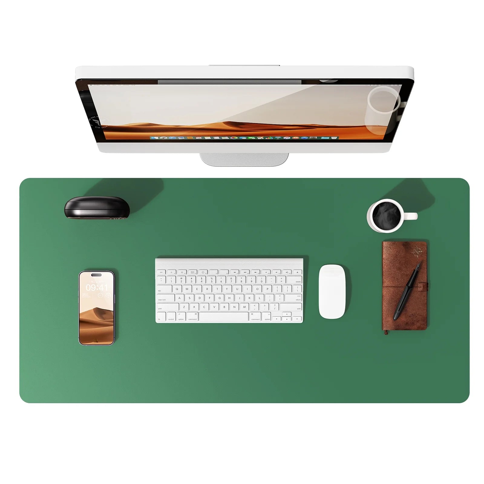 Large Non-Slip PU Leather Office Desk Mat for Mouse and Laptop Pad