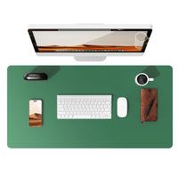 Large Non-Slip PU Leather Office Desk Mat for Mouse and Laptop Pad