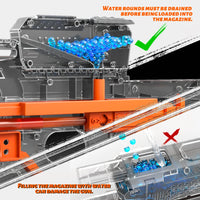 Electric Gel Gun in Transparent Black! Fully Automatic Splatter Ball Toy, Perfect for Outdoor Shooting Games (No Bullets) - Buy online at  Vibe In Cart.