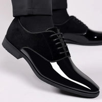 Men's Oxford Shoes Lace up Formal High Gloss Low Top Square Toe Suit Tuxedo Dress Shoes for Business Casual Shoe for Mens - Buy online at  Vibe In Cart.