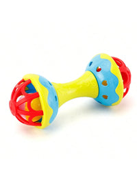 Double-Headed Plastic Baby Rattle Toy, Random Color, 19x8x7.5cm