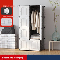 1pc/New Wardrobe Simple Cloth Wardrobe Clothes Storage Cabinet Rental House Plastic Assembly Dormitory Fabric Wardrobe Cabinet - Buy online at  Vibe In Cart.