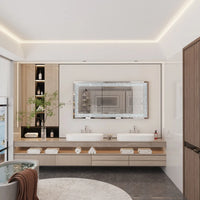 LUVODI Large Silver Sparkly Crystal Rhinestone Diamond Frameless Vanity Mirrors Wall Mounted Dressing Mirror for Home/Hotel - Buy online at  Vibe In Cart.