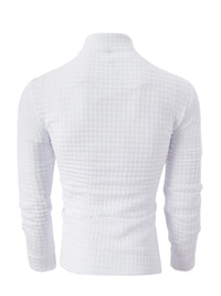 Spring autumn men's golf POLO shirt stand collar checkerboard arm zipper pocket fashion sports long-sleeved polo shirt top - Buy online at  Vibe In Cart.