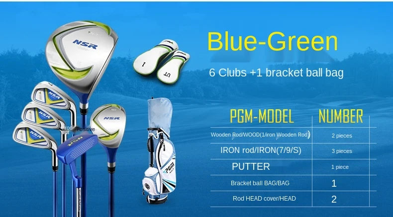 Children's Right Handed Golf Clubs Set with Bag and Headcover for Kids 95-155cm