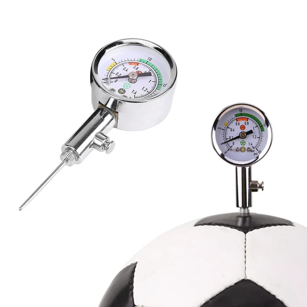 Soccer Ball Pressure Gauge Air Watch Or 3PCS Needle Football Volleyball Barometers Portable Air Release Valve Inflatable Tools - Buy online at  Vibe In Cart.