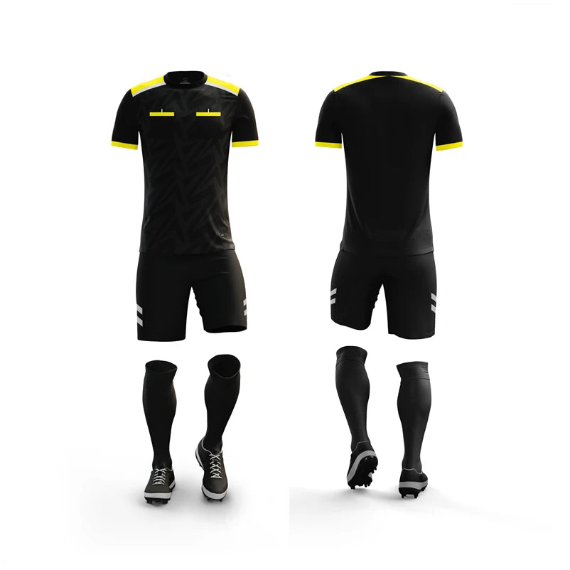 Professional Football Jerseys 2023 Men's Referee Uniforms Short Pocket Soccer Tracksuits Thailand Referee Judge Sportswear Print - Buy online at  Vibe In Cart.