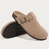 Comwarm Winter Cork Men Clogs Slippers Brand Cow Suede Clogs Leather Cork Footbed Men Mules Outdoor Antiskid Men Beach Sandals - Buy online at  Vibe In Cart.