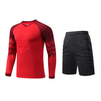 2023 Men Kid Football Goalkeeper Uniform Protective Sponge Long Sleeve Soccer Training Goalkeeper Top Soccer Jersey Pants Custom - Buy online at  Vibe In Cart.