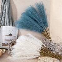 55CM 5PCS Fluffy Pampas Grass Boho Decor Flower Fake Plant Reed Simulated Wedding Party Home Decoration Artificial Flowers - Buy online at  Vibe In Cart.