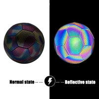 2026 Reflective Football Standard Size 5 Size 4 Indoor Outdoor Training Colorful Soccer Ball High Quality PU Match Game futbol - Buy online at  Vibe In Cart.