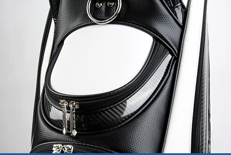 Men's PU Waterproof Golf Bag for 14 Clubs Large Capacity
