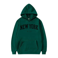 Men Women New York U.S.A City Hoodies Fashion Letter Printed Graphic Sweatshirts Loose Casual Harajuku Hooded Pullover Sportwear - Buy online at  Vibe In Cart.