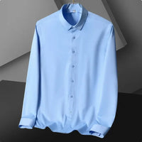 S-5XL Men's Shirt Long Sleeve Non iron Wrinkle Resistant Business Dress High end Professional Casual Suit White Shirt - Buy online at  Vibe In Cart.