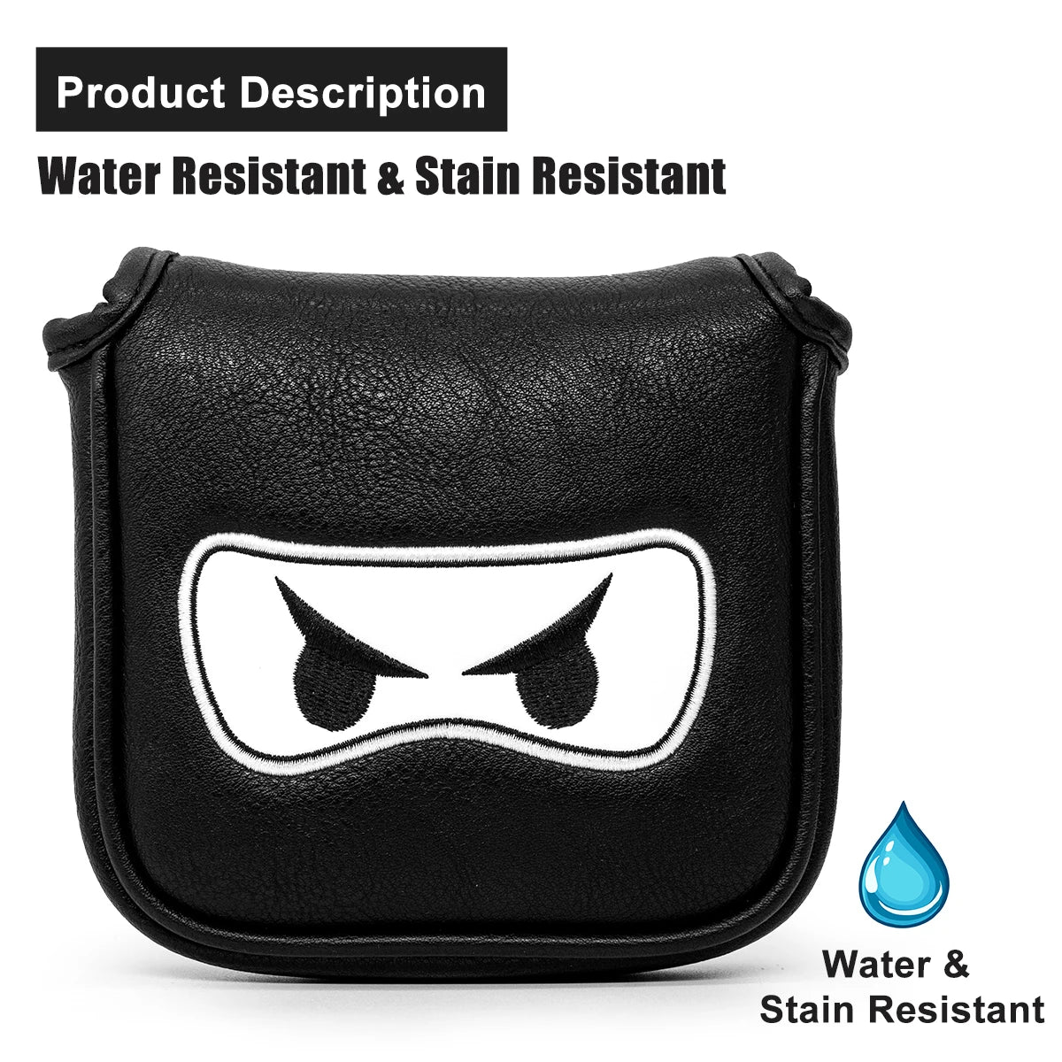 Leather Golf Club Headcover Set for Driver, Fairway, and Hybrid