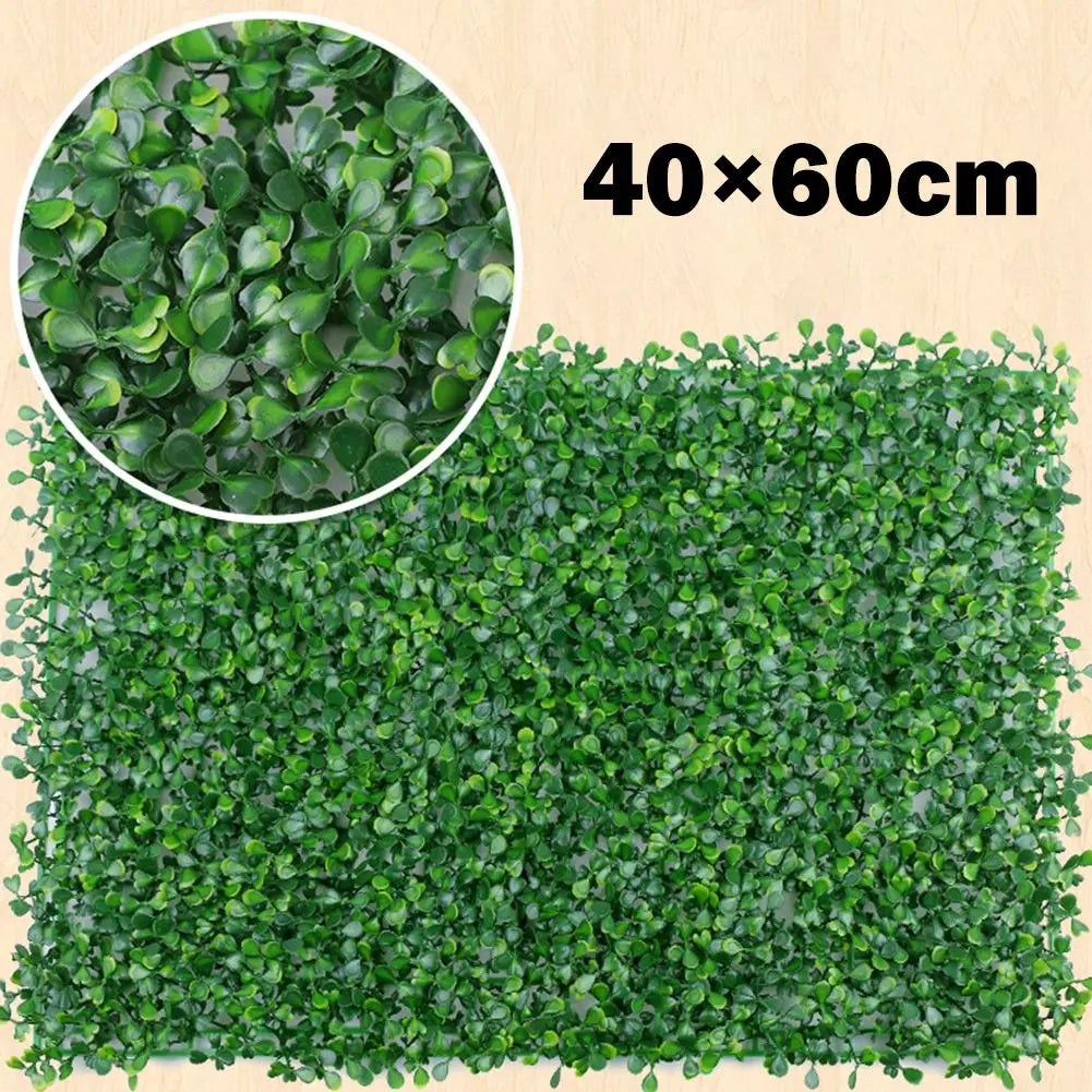 40x60cm Artificial Plant Walls Foliage Hedge Grass Mat Greenery Panels Fence Home Decor Fake Plants Garden Simulated Lawn - Buy online at  Vibe In Cart.
