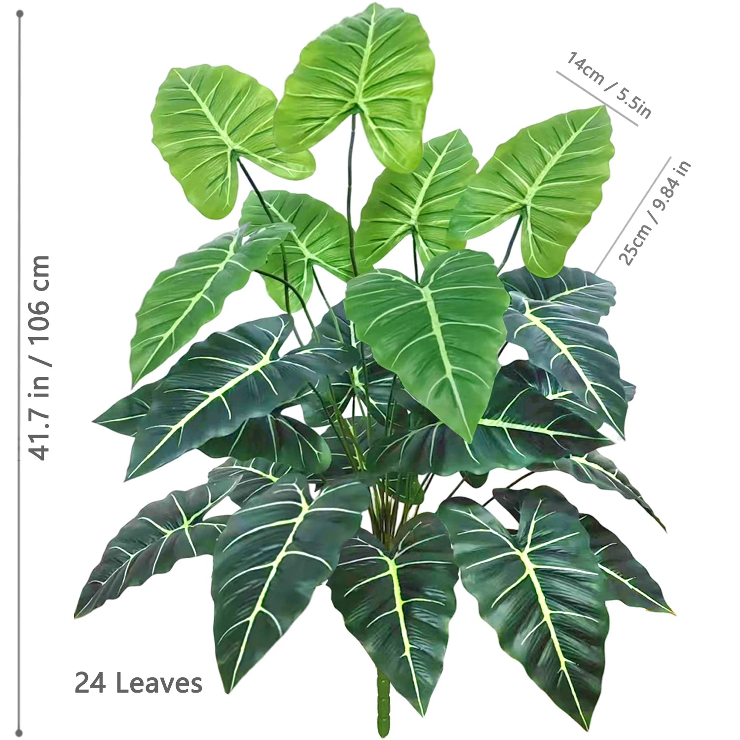 Artificial Calla Lily Fake Plant with Leaves, 60-107cm Plastic