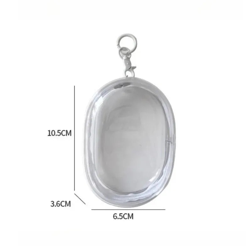 Black Transparent Portable Cable Organizer Bag for Travel Accessories