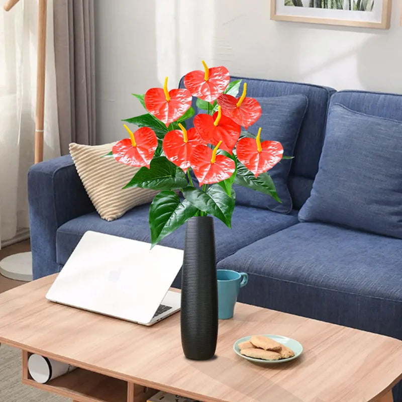 53cm Artificial Monstera Leaves Home Plastic Palm Fronds Fake Anthurium Greenery Tree Big Herb Plant For Garden Outdoor Decor - Buy online at  Vibe In Cart.