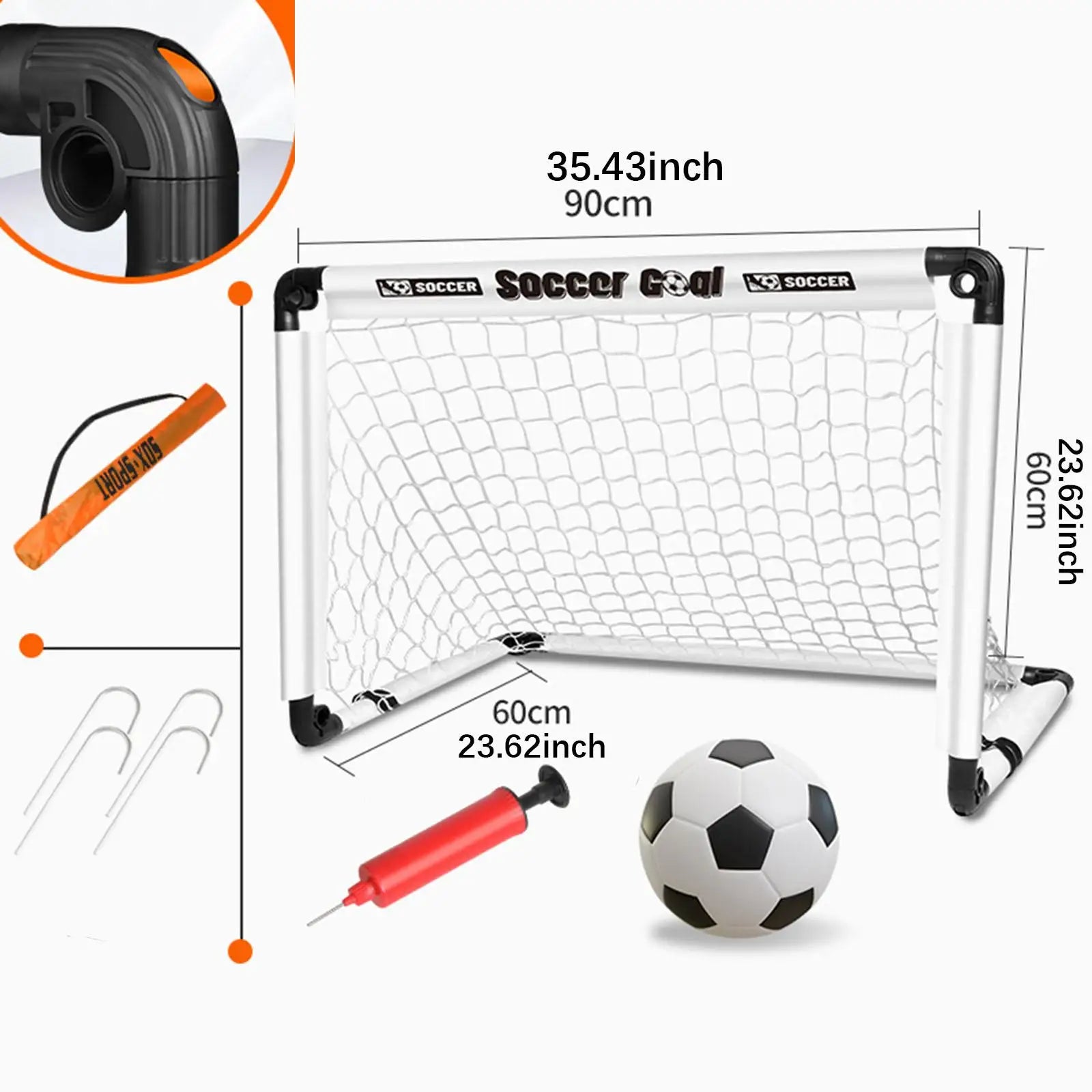 Kids Soccer Goal with Ground Nails with Ball Folded Football Goal Kids Toy Football Gate for Park Games Backyard Garden Children - Buy online at  Vibe In Cart.