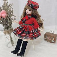 30cm Bjd Doll 12 Moveable Joints 1/6 Girl's Dress 3D Brown Eyes Toy with Clothes Shoes Kids Toys for Girl Children Gift - Buy online at  Vibe In Cart.