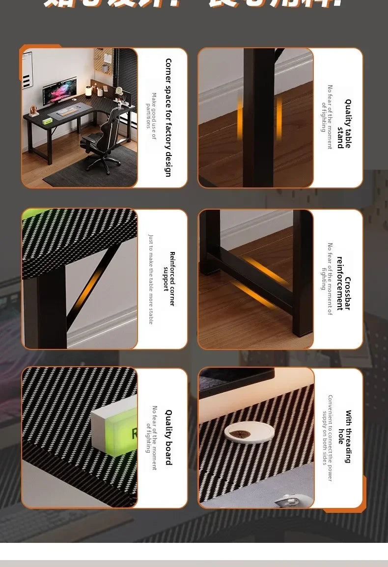 Computer desk Home corner table Study table Office writing desk E-sports - Buy online at  Vibe In Cart.