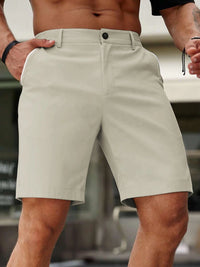 Summer Men's  Casual  Shorts Comfortable Golf  Knee Pants  Lightweight Stretch Casual Hiking Pants Summer Business Streetwear