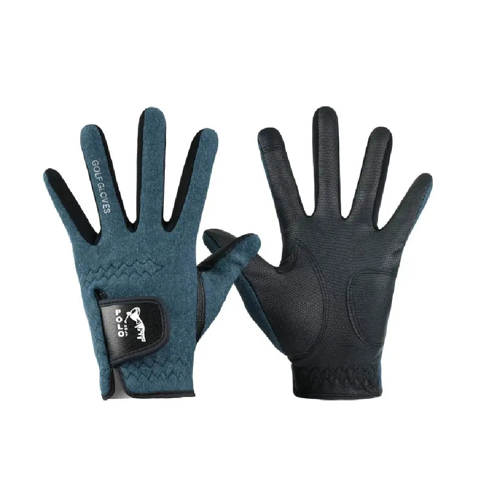 1 Pair Men Winter Warm Fleece Golf Gloves Outdoor Sports Touch Screen Gloves Non-slip Full Fingers Mittens Palm Protection - Buy online at  Vibe In Cart.