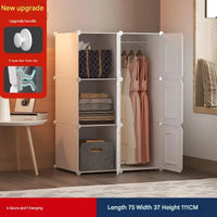 Modern Wooden Wardrobe with Shelves for Jewelry and Makeup