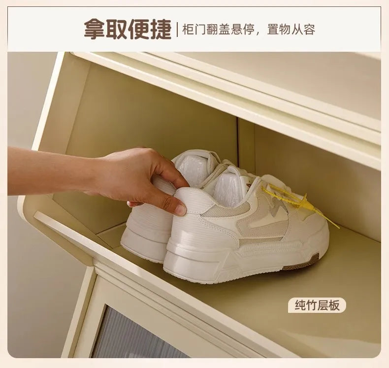 Simple shoe cabinet Household multi-functional free combination storage cabinet Shoe rack Multi-layer with door dust-proof shoe - Buy online at  Vibe In Cart.