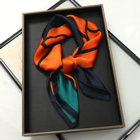 Women's 70x70cm Square Silk Scarf Shawl Headband