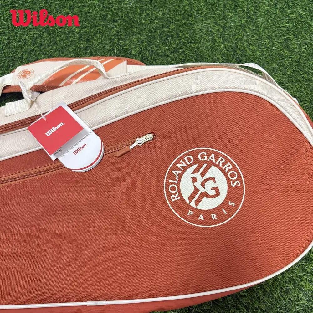 Wilson Roland Garros 2025 Team 3PK Backpack French Open Multi functional Large Capacity Orange Double Single Tennis Bag - Buy online at  Vibe In Cart.