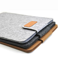 Wool Felt Slim Laptop Sleeve for 11-15 Inch Devices, Solid Color