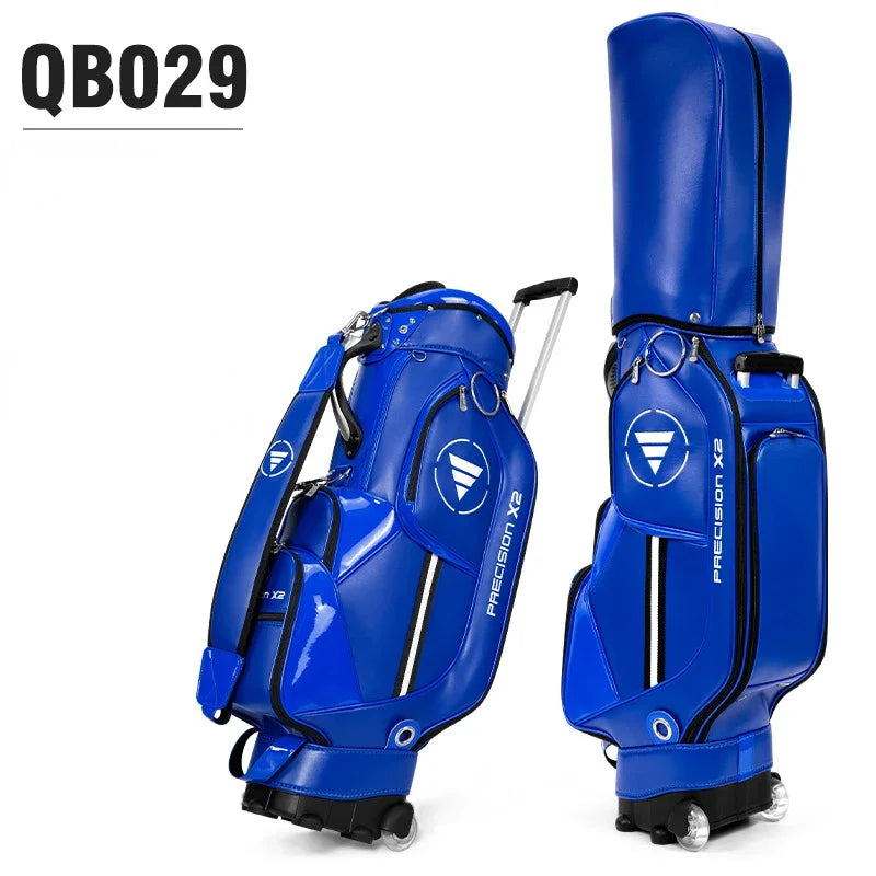 Waterproof PU Golf Ball Bag with Wheel and High Capacity