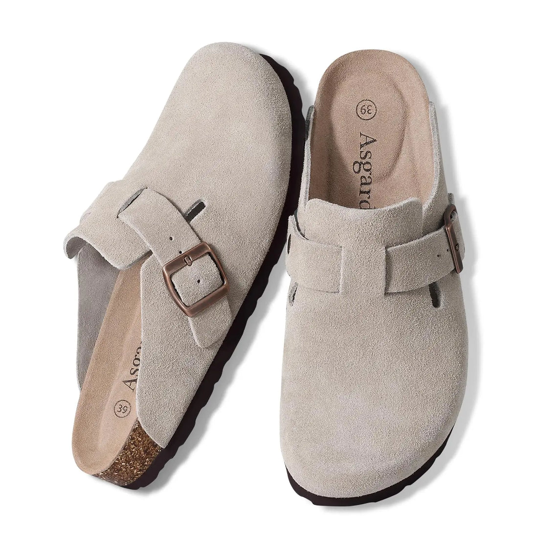 Asgard Women Men Suede Leather Clogs Slippers Fashion Unisex Cork Footbed Sandals Outdoor Antiskid Mules Shoes with Arch Support - Buy online at  Vibe In Cart.