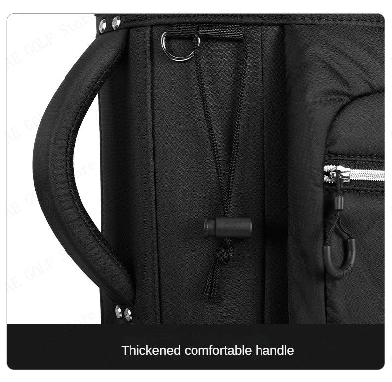 Travel Golf Bag with Fixed Club Holder, Nylon Material