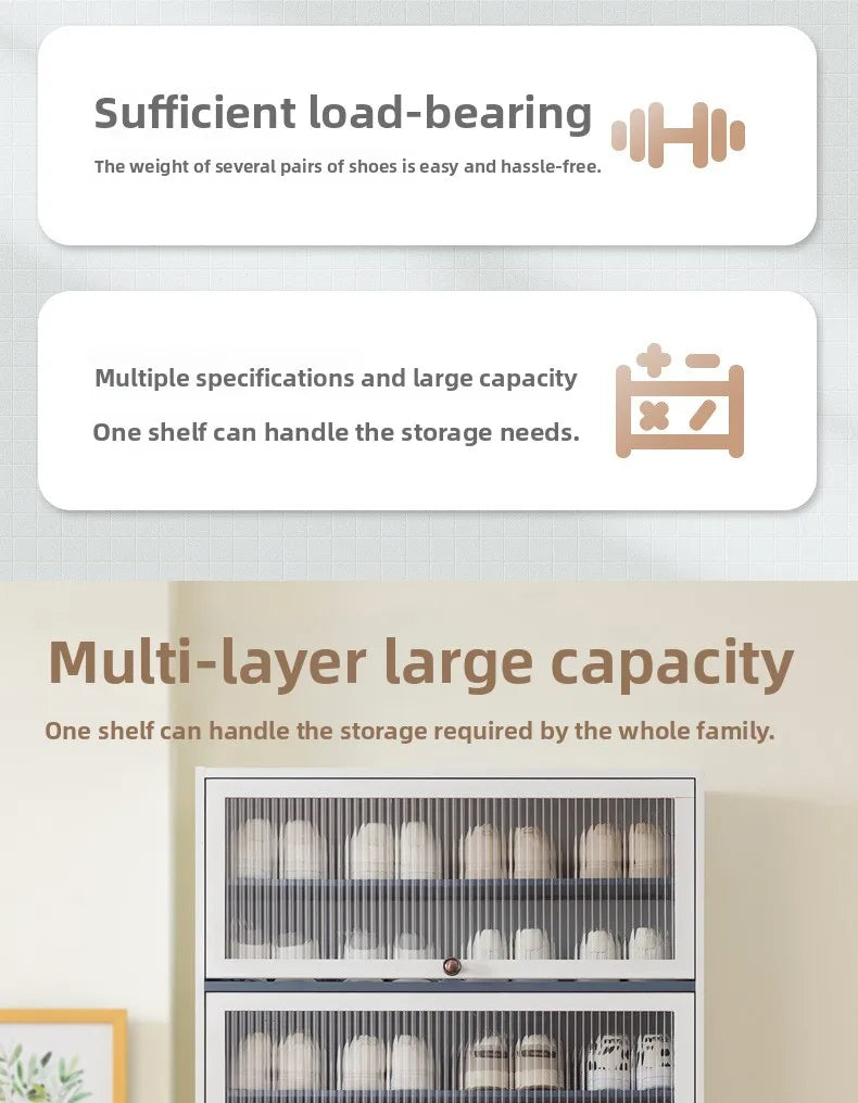 Simple shoe cabinet, household door storage artifact, space-saving indoor good-looking multi-layer dustproof large-capacity - Buy online at  Vibe In Cart.