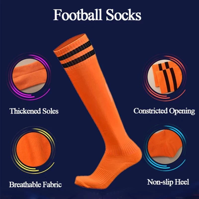 Compression Socks Football Socks Non-slip Long Tube Knee High Stockings Sock Striped Soccer Socks Running Sports Socks YS001-238 - Buy online at  Vibe In Cart.