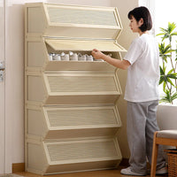 Simple shoe cabinet Household multi-functional free combination storage cabinet Shoe rack Multi-layer with door dust-proof shoe - Buy online at  Vibe In Cart.