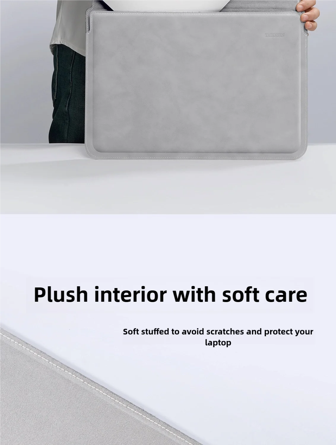 PU Laptop Sleeve Case for 13, 14, 15, and 15.6 Inch Laptops