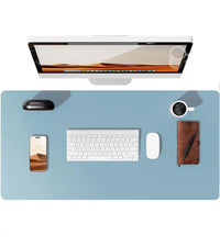 Large Non-Slip PU Leather Office Desk Mat for Mouse and Laptop Pad