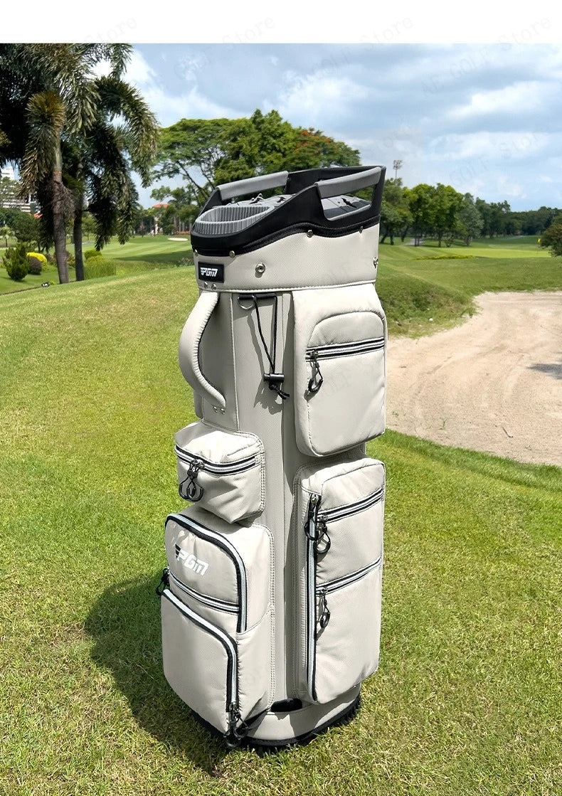 Travel Golf Bag with Fixed Club Holder, Nylon Material